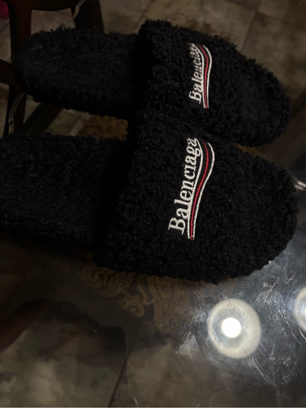 Balenciaga Black Slide Sandals - Picture 2 of 4